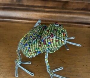 Handcrafted Beaded Frog